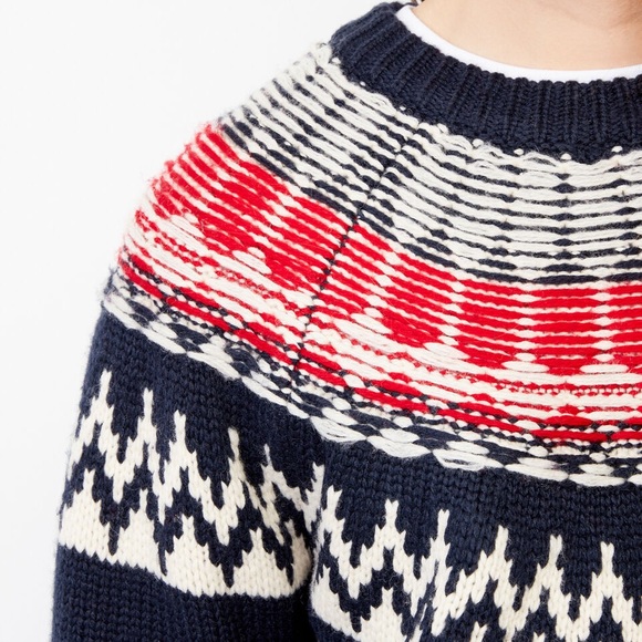 NWT Roots Tundra Fair Isle Sweater -M - Picture 2 of 6